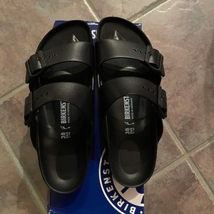 BRAND NEW Black Rubber Birkenstock’s